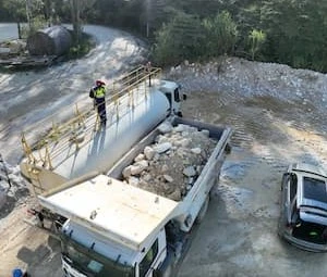 Imagem de uma operação com drone